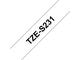 Tape BROTHER TZES231 12mm svart på vit - Primmeshiper