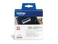 Etikett BROTHER DK22211 29mmx15,24m vit - Primmeshiper
