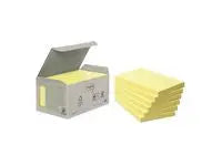 Notes POST-IT 100%recyc 127x76mmgul 6/fp - Primmeshiper