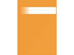 Skrivhäfte A4 linjerat 8,5mm orange - Primmeshiper