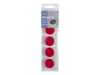 Magnetknappar ACTUAL 30 mm röd 5/fp - Primmeshiper