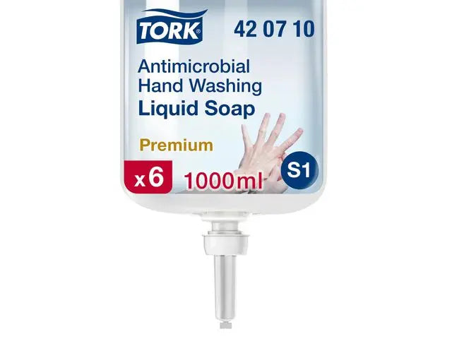 Tvål TORK S1 Antimikrobiell Flyt. 1L - Primmeshiper