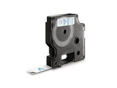 Tape DYMO D1 12mm blå på vit - Primmeshiper
