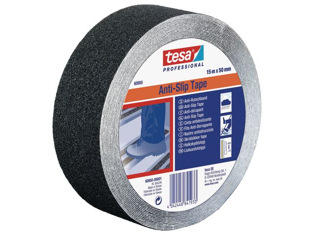 Halkskyddstejp TESA 50mmx15m svart - Primmeshiper