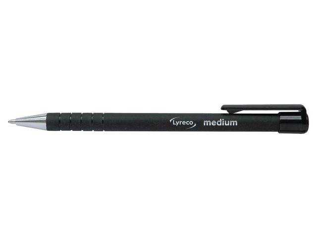 Kulpenna LYRECO grip 1,0mm svart - Primmeshiper