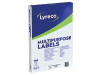 Etikett LYRECO 63,5x33,9mm 2400/fp - Primmeshiper
