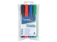 Märkpenna LYRECO 1-5mm sort färger 4/fp - Primmeshiper