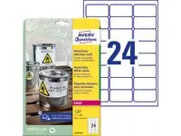 Etikett AVERY Slitst 63,5x33,9 480/fp - Primmeshiper