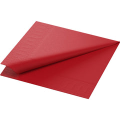 Servet DUNI 1-laags 33x33cm Rood 500/st