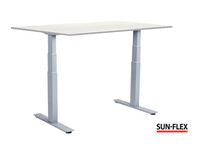 Bord SUN-FLEX VI höj/sänk 120x80 grå/vit - Primmeshiper